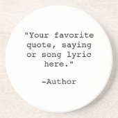 Erstellen Sie Ihr eigenes Angebot Getränkeuntersetzer (Vorne)