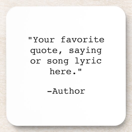 Erstellen Sie Ihr eigenes Angebot Getränkeuntersetzer (Vorderseite)