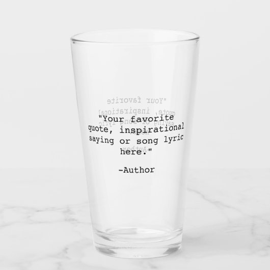 Erstellen Sie Ihr eigenes Angebot Glas (Vorderseite)