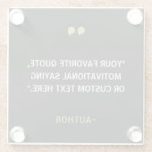 Erstellen Sie Ihr eigenes Angebot Glasuntersetzer (Rückseite)