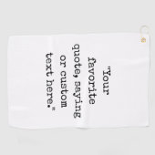 Erstellen Sie Ihr eigenes Angebot Golfhandtuch (Horizontal)