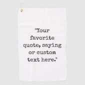 Erstellen Sie Ihr eigenes Angebot Golfhandtuch (Vorderseite)