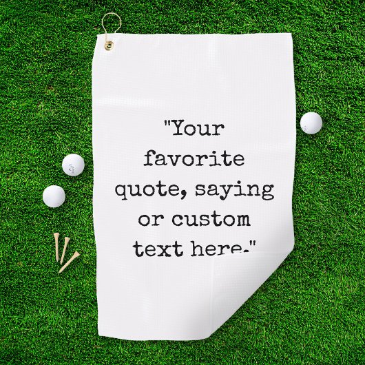 Erstellen Sie Ihr eigenes Angebot Golfhandtuch