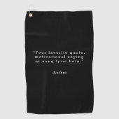 Erstellen Sie Ihr eigenes Angebot Golfhandtuch (Vorderseite)