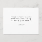 Erstellen Sie Ihr eigenes Angebot Gruß Postkarte (Vorderseite)