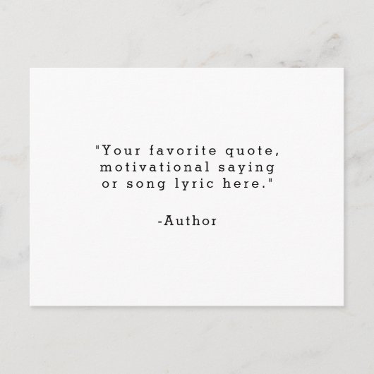 Erstellen Sie Ihr eigenes Angebot Gruß Postkarte (Vorderseite)