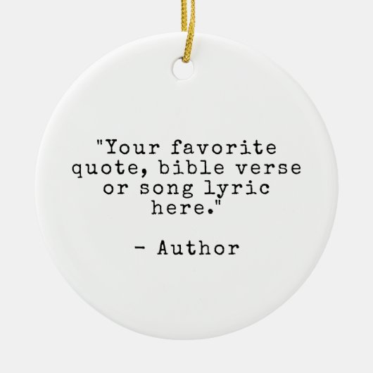 Erstellen Sie Ihr eigenes Angebot Keramik Ornament (Vorne)