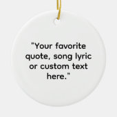 Erstellen Sie Ihr eigenes Angebot Keramik Ornament (Vorne)