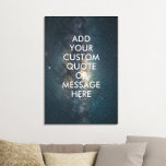 Erstellen Sie Ihr eigenes Angebot Künstlicher Leinwanddruck<br><div class="desc">Entwerfen Sie Ihre eigene Leinwand,  personalisieren Sie diesen Plakatdruck mit moderner minimalistischer Typografie und dem Raum mit dem Sternenhimmel.</div>