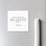 Erstellen Sie Ihr eigenes Angebot Magnet<br><div class="desc">Erstellen Sie Ihren eigenen Anführungsmagnet. Funktioniert mit minimalistischer Schrift-Typografie.</div>