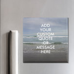 Erstellen Sie Ihr eigenes Angebot Magnet<br><div class="desc">Erstellen Sie Ihren eigenen Anführungsmagnet. Personalisieren Sie diesen Magneten mit moderner minimalistischer Typografie und Meereswellen-Landschaft.</div>