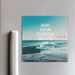 Erstellen Sie Ihr eigenes Angebot Magnet<br><div class="desc">Erstellen Sie Ihren eigenen Anführungsmagnet. Personalisieren Sie diesen Magneten mit moderner minimalistischer Typografie und Meereswellen-Landschaft.</div>
