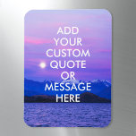 Erstellen Sie Ihr eigenes Angebot Magnet<br><div class="desc">Erstellen Sie Ihren eigenen Anführungsmagnet. Personalisieren Sie diesen Magneten mit moderner minimalistischer Typografie und Sonnenuntergangslandschaft.</div>
