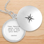 Erstellen Sie Ihr eigenes Angebot Medaillon<br><div class="desc">Erstellen Sie Ihre eigene,  individuelle Quote Halskette Features minimalistische Schreibmaschinen Typografie.</div>