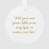 Erstellen Sie Ihr eigenes Angebot Ornament (Rückseite)