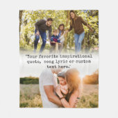 Erstellen Sie Ihr eigenes Angebot Personalisiert 2 Fleecedecke (Vorderseite)