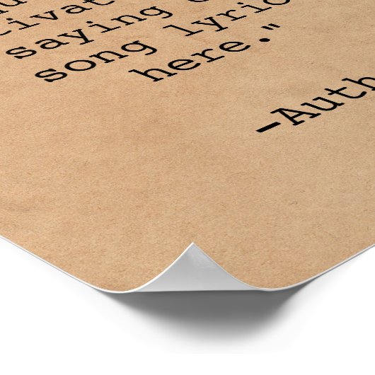 Erstellen Sie Ihr eigenes Angebot Poster (Ecke)