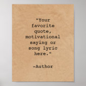 Erstellen Sie Ihr eigenes Angebot Poster (Vorne)