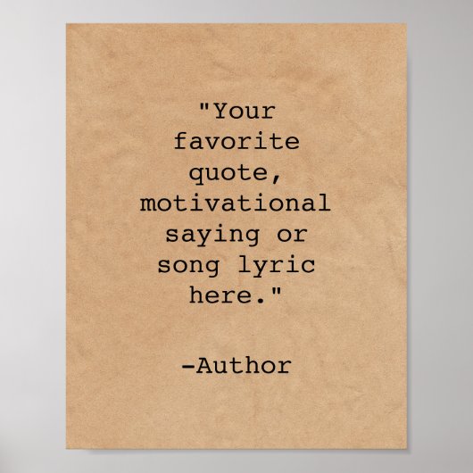 Erstellen Sie Ihr eigenes Angebot Poster (Vorne)