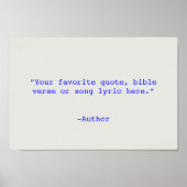 Erstellen Sie Ihr eigenes Angebot Poster (Vorne)