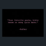 Erstellen Sie Ihr eigenes Angebot Poster<br><div class="desc">Erstellen Sie Ihre eigene, maßgeschneiderte Poster-Wandkunst mit minimalistischer Schrift.</div>