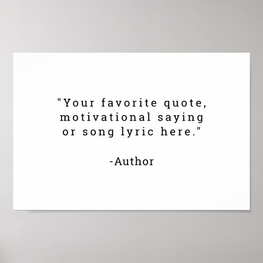 Erstellen Sie Ihr eigenes Angebot Poster (Vorne)