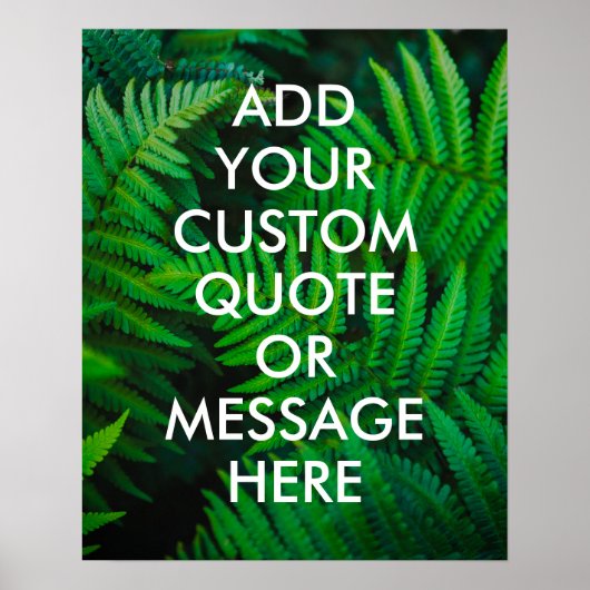 Erstellen Sie Ihr eigenes Angebot Poster (Vorne)