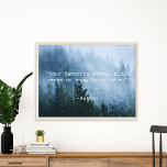 Erstellen Sie Ihr eigenes Angebot Poster<br><div class="desc">Erstellen Sie Ihre eigene,  maßgeschneiderte Poster-Wandkunst mit minimalistischer Schrift und nebeliger Waldlandschaft.</div>
