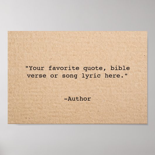 Erstellen Sie Ihr eigenes Angebot Poster (Vorne)