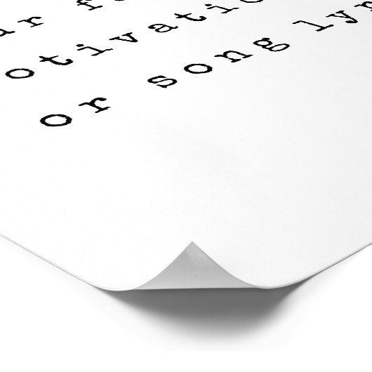 Erstellen Sie Ihr eigenes Angebot Poster (Ecke)