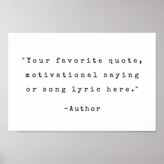 Erstellen Sie Ihr eigenes Angebot Poster (Vorne)