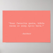 Erstellen Sie Ihr eigenes Angebot Poster (Vorne)