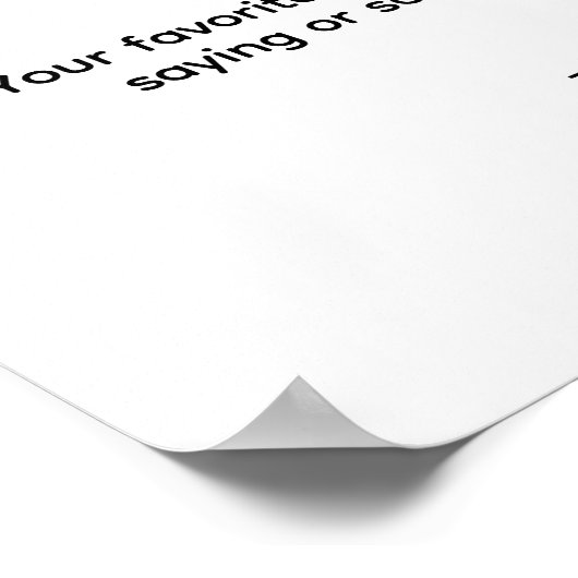 Erstellen Sie Ihr eigenes Angebot Poster (Ecke)