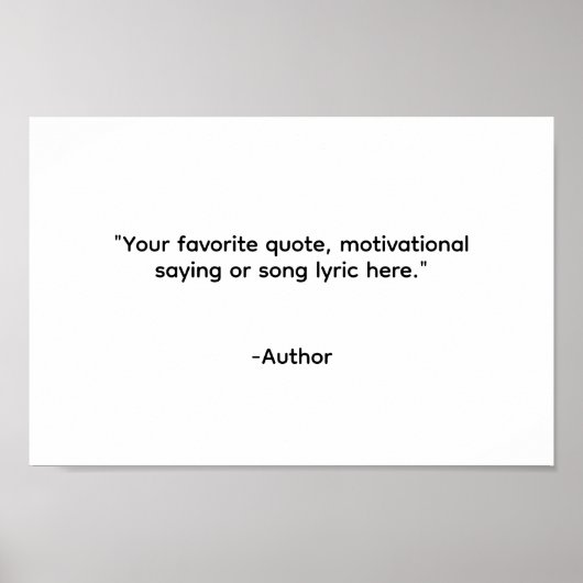 Erstellen Sie Ihr eigenes Angebot Poster (Vorne)