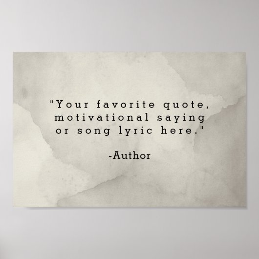 Erstellen Sie Ihr eigenes Angebot Poster (Vorne)