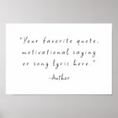 Erstellen Sie Ihr eigenes Angebot Poster (Vorne)