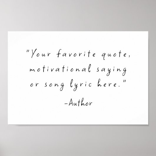 Erstellen Sie Ihr eigenes Angebot Poster (Vorne)