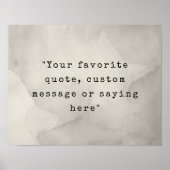 Erstellen Sie Ihr eigenes Angebot Poster (Vorne)