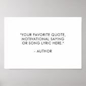 Erstellen Sie Ihr eigenes Angebot Poster (Vorne)