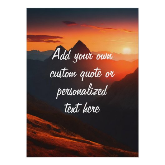 Erstellen Sie Ihr eigenes Angebot Poster (Vorderseite)