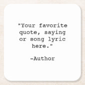 Erstellen Sie Ihr eigenes Angebot Rechteckiger Pappuntersetzer (Vorderseite)