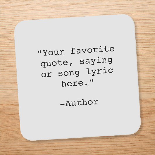 Erstellen Sie Ihr eigenes Angebot Rechteckiger Pappuntersetzer