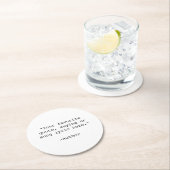 Erstellen Sie Ihr eigenes Angebot Runder Pappuntersetzer (Vor Ort)