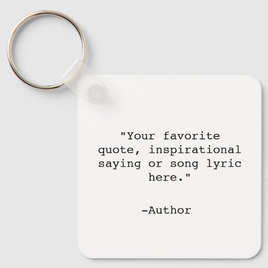 Erstellen Sie Ihr eigenes Angebot Schlüsselanhänger (Vorderseite)