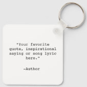 Erstellen Sie Ihr eigenes Angebot Schlüsselanhänger (Rückseite)