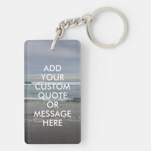 Erstellen Sie Ihr eigenes Angebot Schlüsselanhänger (Rückseite)