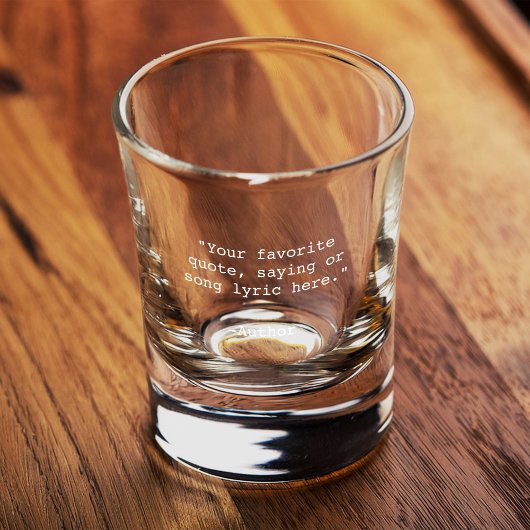 Erstellen Sie Ihr eigenes Angebot Schnapsglas