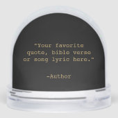 Erstellen Sie Ihr eigenes Angebot Schneekugeln (Rückseite)