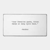 Erstellen Sie Ihr eigenes Angebot Schreibtischunterlage (Vorderseite)