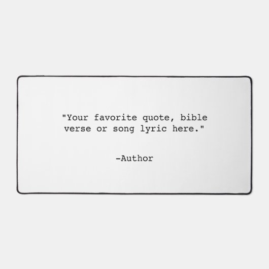 Erstellen Sie Ihr eigenes Angebot Schreibtischunterlage (Vorderseite)